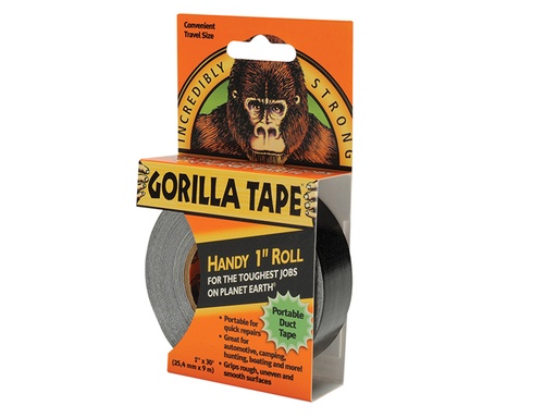 [GRGTHR] Gorilla Tape® Handy Roll 25mm x 9m Black