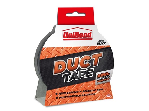 [UNI1517009] Duct Tape 50mm x 25m Black