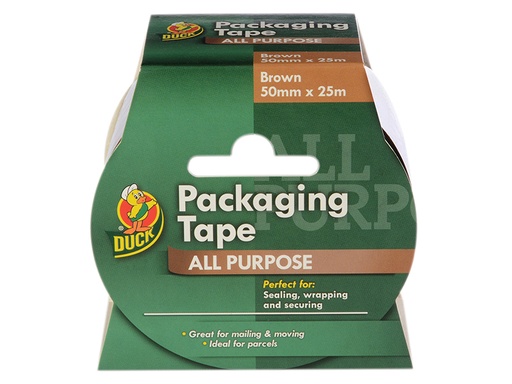 [SHU223554] Duck Tape® Packaging Tape 50mm x 25m Brown