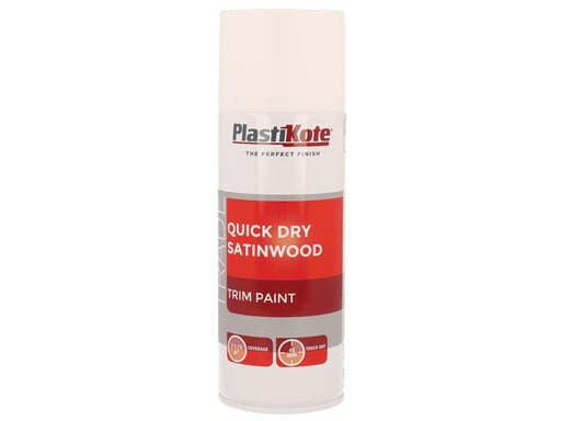 [PKT71006] Trade Quick Dry Trim Spray Satinwood White 400ml