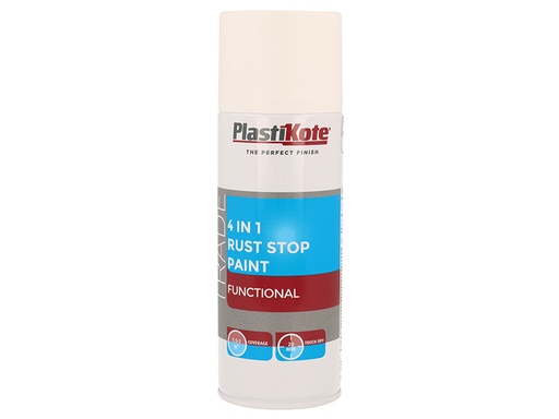 [PKT71022] Trade 4-in-1 Rust Stop Spray Paint White 400ml