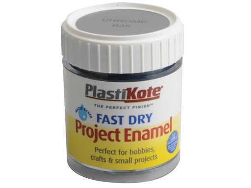 [PKTB35W] Fast Dry Enamel Paint B35 Bottle Chrome 59ml