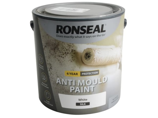 [RSLAMPWS25L] 6 Year Anti Mould Paint White Silk 2.5 litre