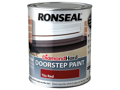 [RSLDHDSPR750] Diamond Hard Doorstep Paint Tile Red 750ml