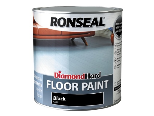 [RSLDHFPBL25L] Diamond Hard Floor Paint Satin Black 2.5 litre