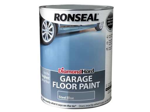 [RSLDHGFPSB5L] Diamond Hard Garage Floor Paint Steel Blue 5 litre