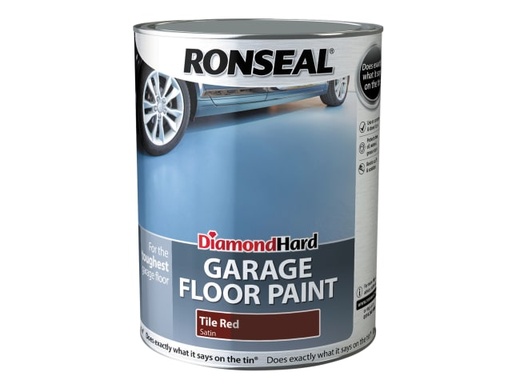 [RSLDHGFPTR5L] Diamond Hard Garage Floor Paint Tile Red 5 litre