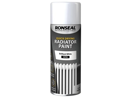 [RSLQDRSWS400] One Coat Radiator Spray Paint Satin White 400ml