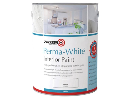 [ZINPWIS25L] Perma-White® Interior Paint Satin 2.5 litre