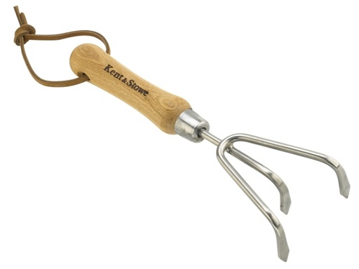 [K/S70100087] Stainless Steel Hand 3-Prong Cultivator, FSC®