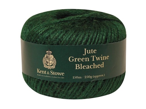 [K/S70100825] Jute Twine Bleached Green 150m (250g)