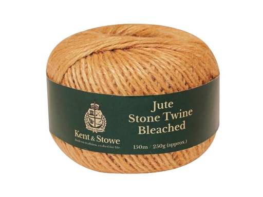 [K/S70100830] Jute Twine Bleached Stone 150m (250g)