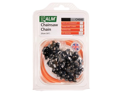 [ALMCH040] CH040 Chainsaw Chain 3/8in x 40 links 1.3mm - Fits 25cm Bars