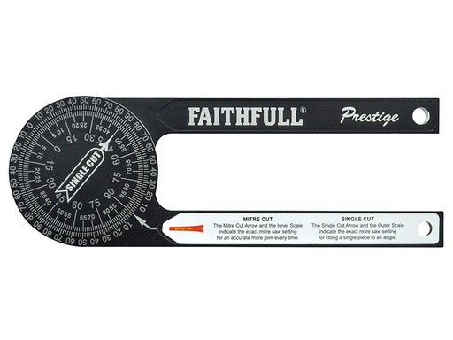 [FAIMSPCNC] Prestige Mitre Saw Protractor Black Aluminium