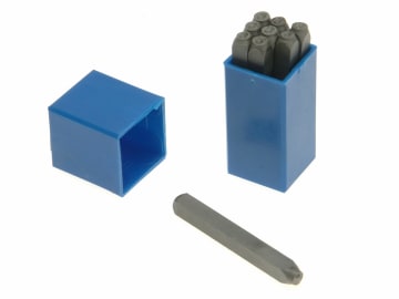 [PRIN14] 180- 6.0mm Set of Number Punches 1/4in