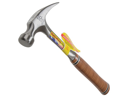 [ESTE16S] E16S Straight Claw Hammer - Leather Grip 450g (16oz)