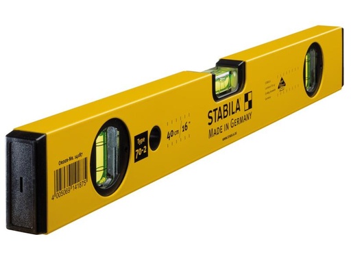 [STB70216] 70-2-40 Double Plumb Spirit Level 3 Vial 40cm