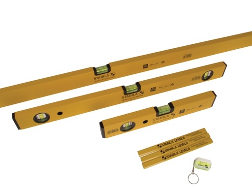 [STB702COMBI] 70-2 Double Plumb Spirit Level Pack 30cm 60cm & 180cm