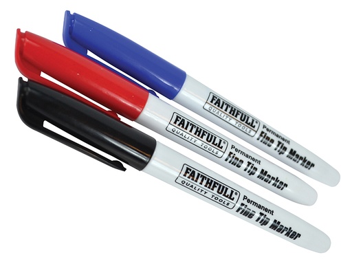 [FAIFTMMIX3] Fibre Tip Marker Pen Mixed (Pack 3)