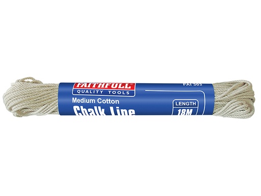 [FAI303] 303 Medium Cotton Chalk Line 18m (Box 12)