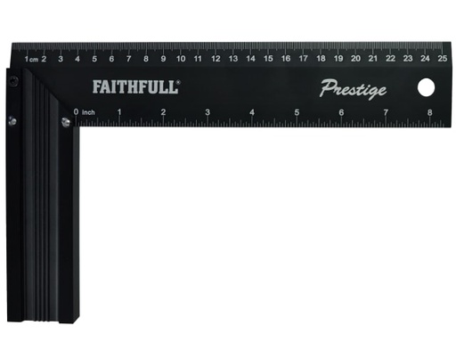 [FAICS10CNC] Prestige Try Square Black Aluminium 250mm (10in)