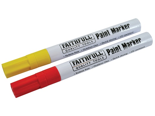 [FAIPMYELRED] Paint Marker Pen Yellow & Red (Pack 2)