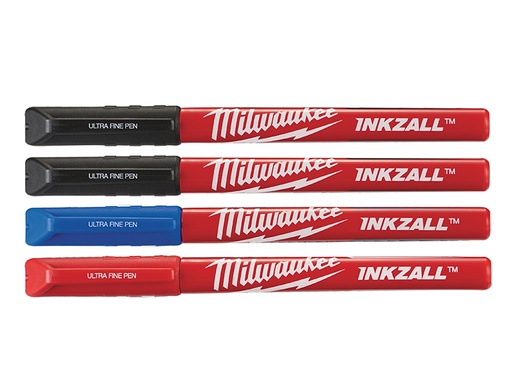 [MHT48223165] INKZALL Ultra Fine Tip Pen Assorted Colours (Pack 4)