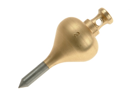 [MON249] 249D Brass Plumb Bob 128g (4.1/2oz) Size 2