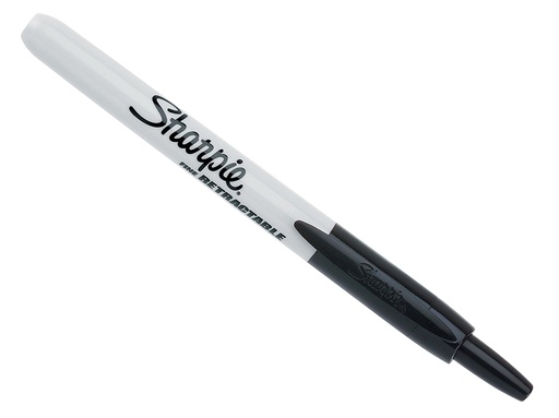 [SHP1985871] Retractable Fine Permanent Marker Black