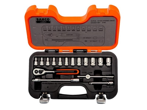 [BAHS160] S160 Socket Set of 16 Metric 1/4in Drive