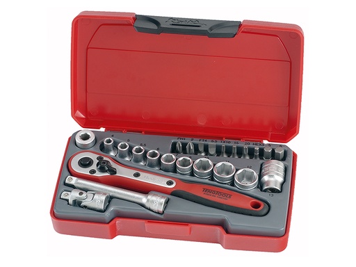 [TENT1424] T1424 Socket Set of 24 Metric 1/4in Drive