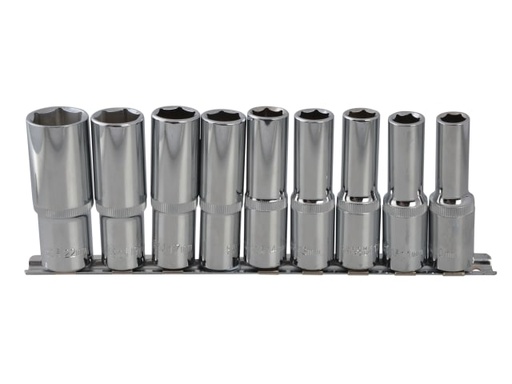 [B/S01541] 1/2in Drive Deep Socket Set, 9 Piece