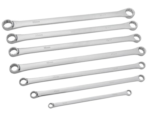 [B/S4305] Extra Long Ring Spanner Set, 7 Piece