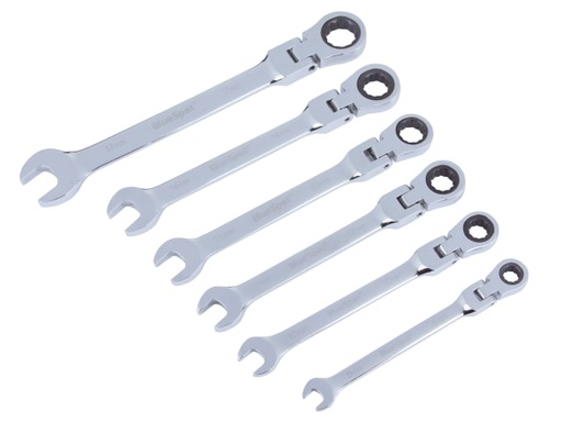 [B/S4312] Flexible Head Ratchet Set, 6 Piece