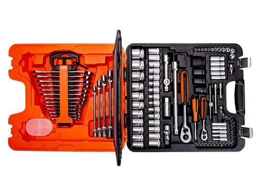 [BAHS108] S108 1/4in & 1/2in Drive Socket & Combination Spanner Set, 108 Piece