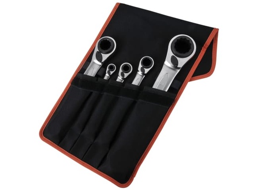 [BAHS4RM5T] S4RM Series Reversible Ratchet Spanners Set, 5 Piece