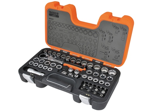 [BAHS530T] S530T 1/2in Drive Pass-Through Socket Set, 53 Piece