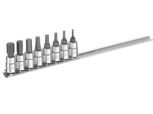 [BRIE030704B] 1/4in Drive Hex Bit Socket Set, 8 Piece