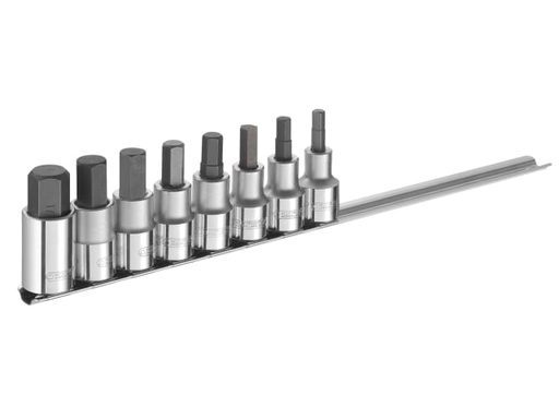 [BRIE032904B] 1/2in Drive Hex Bit Socket Set, 8 Piece