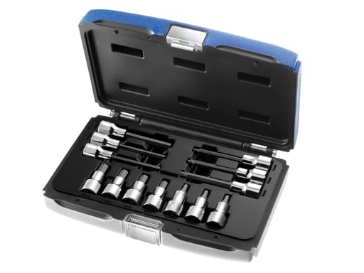 [BRIE032906B] 1/2in Drive Hex Bit Socket Set, 13 Piece