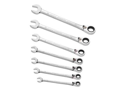 [BRIE111107B] Ratchet Combination Spanner Set, 7 Piece