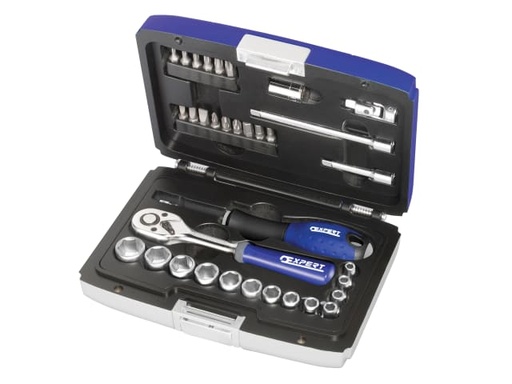 [BRIE194672B] 1/4in Drive Socket & Accessory Set, 34 Piece