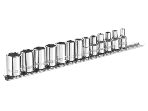 [BRIE194675B] 1/4in Drive Socket Set, 13 Piece