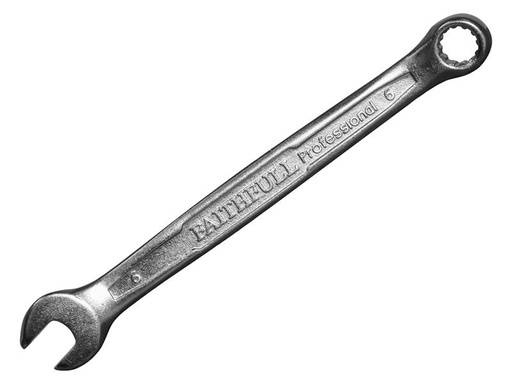 [FAISPAC6] Combination Spanner CV Satin Finish 6mm