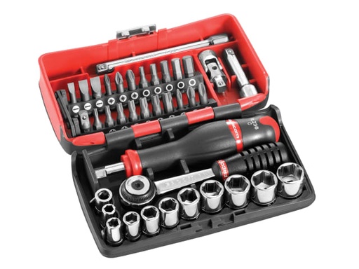 [FCMR2NANO] 1/4in Drive R2NANO Socket Set, 38 Piece