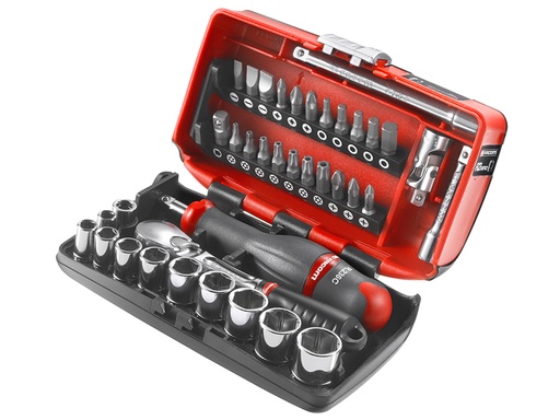 [FCMRLNANO1] 1/4in Drive Nano Socket Set, 38 Piece