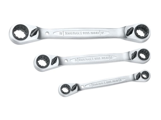 [TEN6503RX] Multi Ratchet Ring Spanner Set of 3 8-19mm