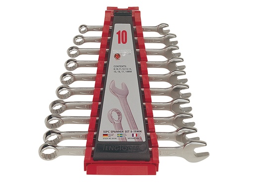 [TEN6510A] Combination Spanner Set, 10 Piece