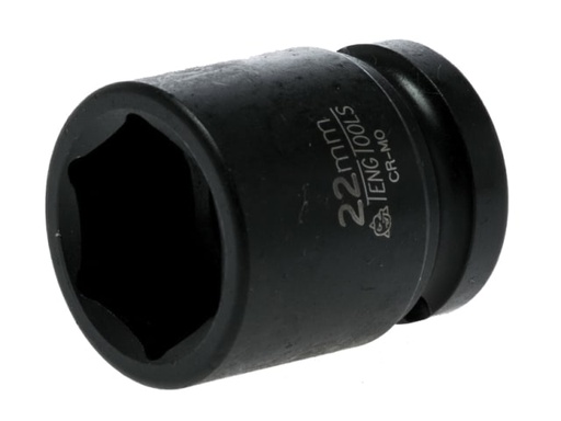 [TEN920522N] Impact Socket Hexagon 6-Point 1/2in Drive 22mm