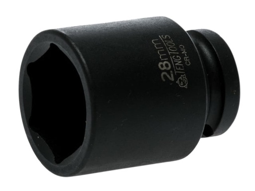 [TEN920528N] Impact Socket Hexagon 6-Point 1/2in Drive 28mm